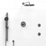 Riobel KIT8545 Type TP thermostaticpressure balance 0.5 coaxial system with hand shower rail 2 body jets and shower head