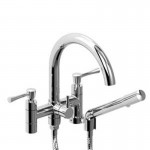 Riobel Edge ED06L 6 tub filler with hand shower