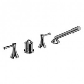 Riobel Edge ED15L 4 piece deck-mount tub filler without spout