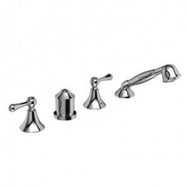 Riobel FI15L 4 piece deck-mount tub filler without spout