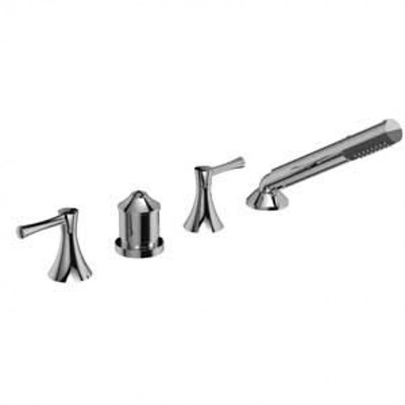 Riobel FM15L 4 piece deck-mount tub filler without spout