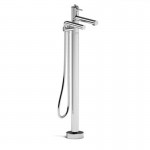 Riobel GS39 2-way Type T thermostatic coaxial floor-mount tub filler with hand shower