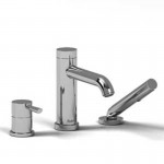 Riobel VS10 3-piece deck-mount tub filler with hand shower