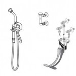 American Standard Wall Mount Double Pedal Valve WLng Ped. - 7679112