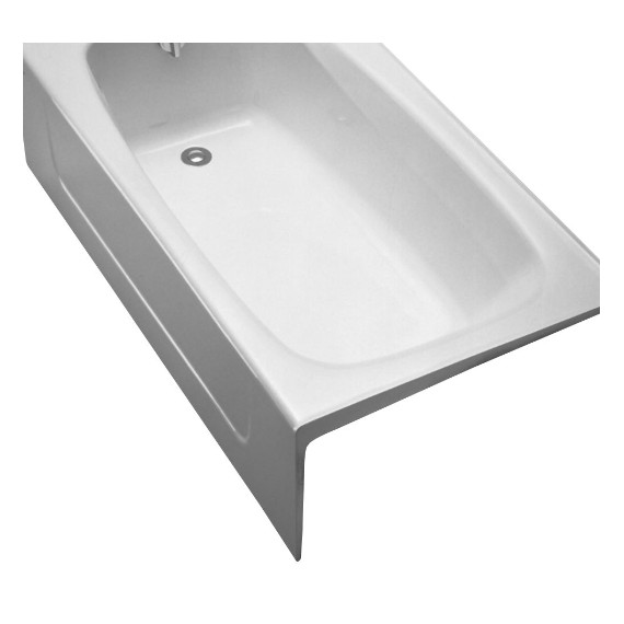 TOTO FBY1525LP L-HAND CAST IRON BATHTUB