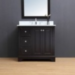 Virta 36 Inch Dalia Floor Mount Single Sink Vanity - With Left Hand Drawers