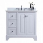 Virta 36 Inch Dalia Floor Mount Single Sink Vanity - With Left Hand Drawers