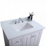 Virta 36 Inch Dalia Floor Mount Single Sink Vanity - With Left Hand Drawers