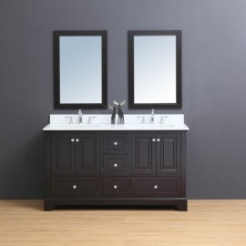 Virta 60 Inch Dalia Floor Mount Double Sink Vanity