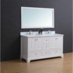 Virta 60 Inch Dalia Floor Mount Double Sink Vanity