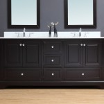 Virta 72 Inch Dalia Floor Mount Double Sink Vanity