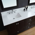 Virta 72 Inch Dalia Floor Mount Double Sink Vanity