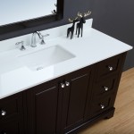 Virta 60 Inch Dalia Floor Mount Single Sink Vanity