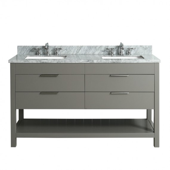 Virta 60 Inch Breeze Floor Mount Double Sink Vanity