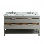 Virta 60 Inch Breeze Floor Mount Double Sink Vanity