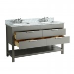 Virta 60 Inch Breeze Floor Mount Double Sink Vanity