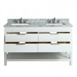 Virta 60 Inch Breeze Floor Mount Double Sink Vanity