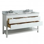 Virta 60 Inch Breeze Floor Mount Double Sink Vanity