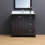 Virta 36 Inch Dalia Floor Mount Single Sink Vanity - With Right Hand Drawers