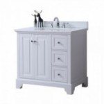 Virta 36 Inch Dalia Floor Mount Single Sink Vanity - With Right Hand Drawers