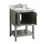 Virta 24 Inch Sirena Floor Mount Single Sink Vanity