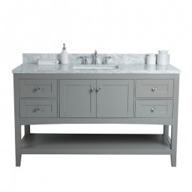 Virta 60 Inch Sirena Floor Mount Single Sink Vanity