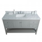 Virta 60 Inch Sirena Floor Mount Single Sink Vanity