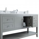 Virta 60 Inch Sirena Floor Mount Single Sink Vanity