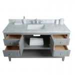 Virta 60 Inch Sirena Floor Mount Single Sink Vanity