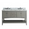 Virta 60 Inch Sirena Floor Mount Double Sink Vanity