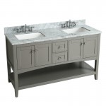 Virta 60 Inch Sirena Floor Mount Double Sink Vanity