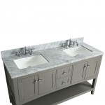 Virta 60 Inch Sirena Floor Mount Double Sink Vanity