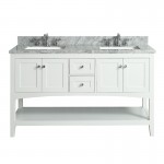 Virta 60 Inch Sirena Floor Mount Double Sink Vanity