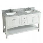 Virta 60 Inch Sirena Floor Mount Double Sink Vanity