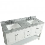 Virta 60 Inch Sirena Floor Mount Double Sink Vanity