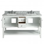 Virta 60 Inch Sirena Floor Mount Double Sink Vanity