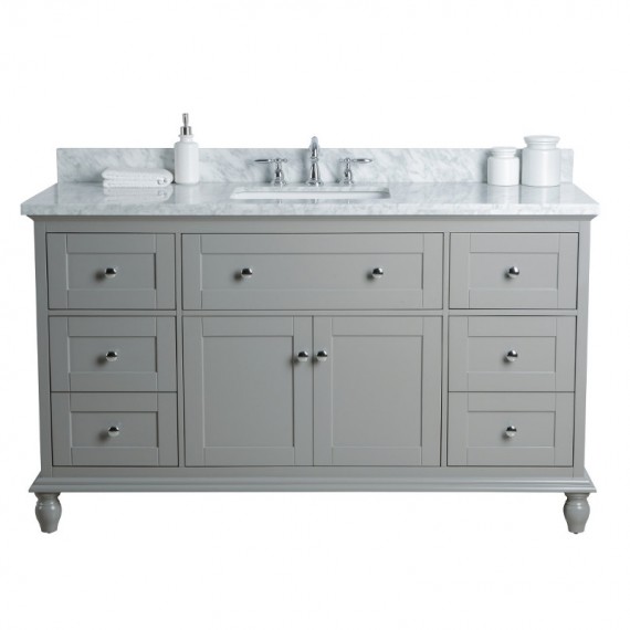 Virta 60 Inch Yasmine Floor Mount Single Sink Vanity