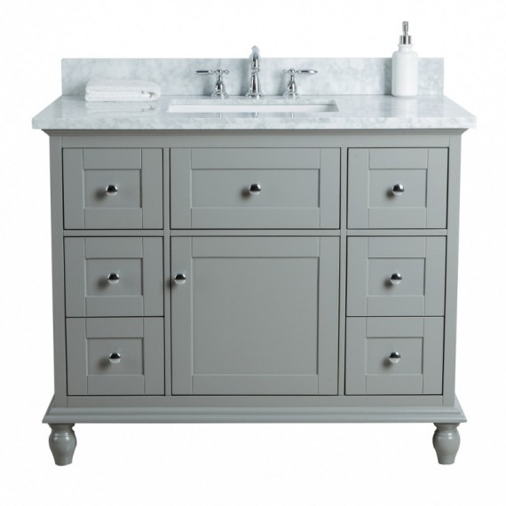 Virta 42 Inch Yasmine Floor Mount Single Sink Vanity