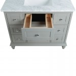 Virta 42 Inch Yasmine Floor Mount Single Sink Vanity