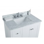 Virta 36 Inch Yasmine Floor Mount Single Sink Vanity - With Left Hand Drawers