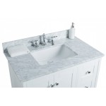 Virta 36 Inch Yasmine Floor Mount Single Sink Vanity - With Right Hand Drawers