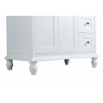 Virta 36 Inch Yasmine Floor Mount Single Sink Vanity - With Right Hand Drawers