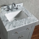 Virta 24 Inch YASMINE Solid Wood Floor Mount Vanity