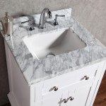 Virta 24 Inch YASMINE Solid Wood Floor Mount Vanity