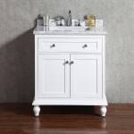 Virta 30 Inch YASMINE Solid Wood Floor Mount Vanity