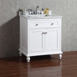 Virta 30 Inch YASMINE Solid Wood Floor Mount Vanity