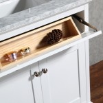 Virta 30 Inch YASMINE Solid Wood Floor Mount Vanity