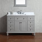 Virta 48 Inch YASMINE Solid Wood Floor Mount Vanity