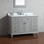 Virta 48 Inch YASMINE Solid Wood Floor Mount Vanity