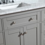 Virta 48 Inch YASMINE Solid Wood Floor Mount Vanity